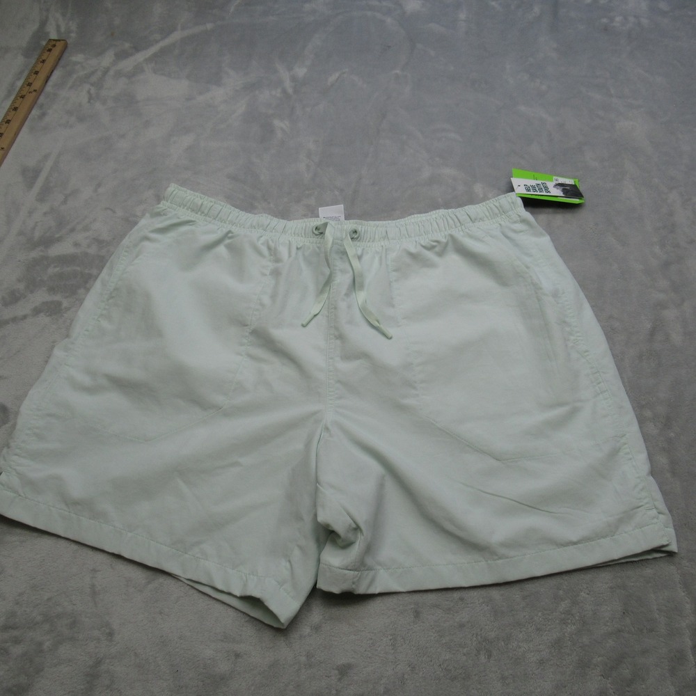 DSG 6" Rec Shorts Mens Large Mint‎ Green Water Repellent Mesh Lined Swim NEW